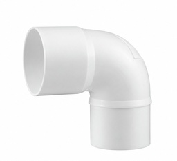 [01110127B] CODO PVC SANITARIO BLANCO M-H 125x87º 