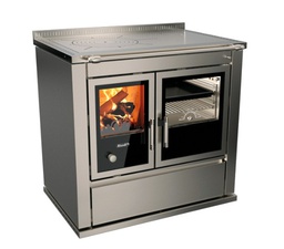 [28380S901] COCINA DE LEÑA S90 Moderna INOX RIZZOLI