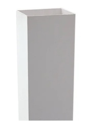 [02120730B] TIRA BAJADA CANALÓN RECTANGULAR BLANCO 100x73 3m